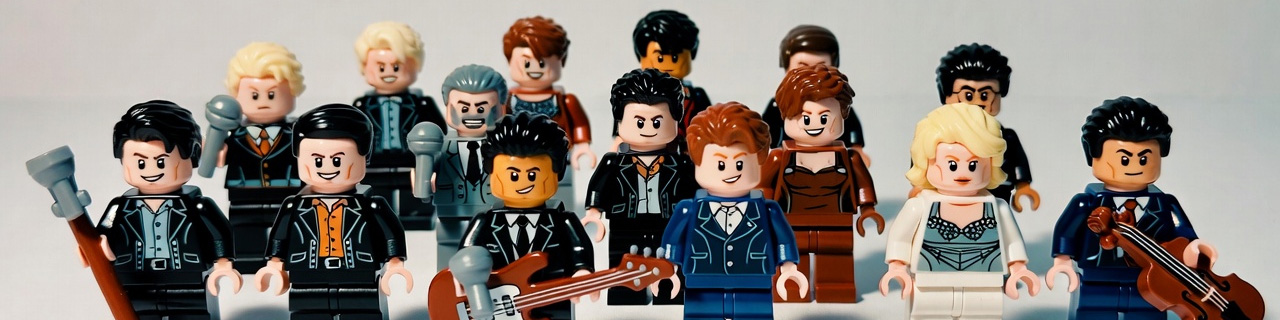 An ensemble of musicians, singers and performers.